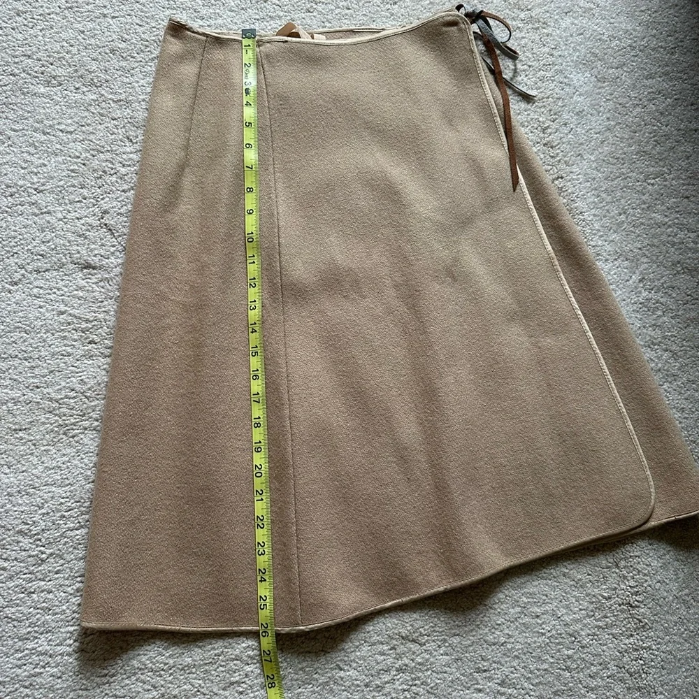 New Handmade Woman’s Light Brown Wrap Skirt, Sz M/L (see measurements)